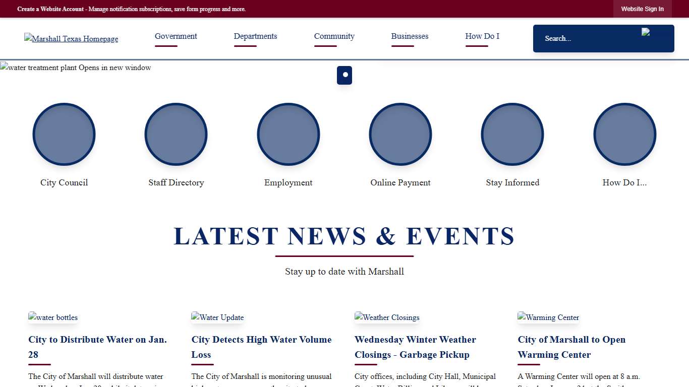 Marshall, TX Official Website