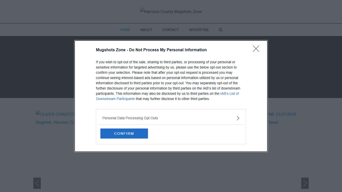Harrison County Mugshots Zone